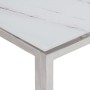 Mesa de centro plateada acero inoxidable y vidrio templado en Mesas de centro | Comprar online en Foru.es