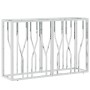 Mesa consola acero inoxidable y vidrio 110x30x70 cm en Mesas auxiliares | Comprar online en Foru.es