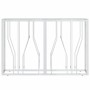 Mesa consola acero inoxidable y vidrio 110x30x70 cm en Mesas auxiliares | Comprar online en Foru.es