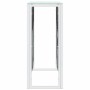 Mesa consola acero inoxidable y vidrio 110x30x70 cm en Mesas auxiliares | Comprar online en Foru.es