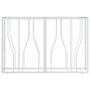 Mesa consola acero inoxidable y vidrio plateado 110x30x70 cm en Mesas auxiliares | Comprar online en Foru.es