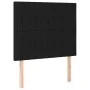 Cama box spring colchón y luces LED tela negro 90x200 cm de vidaXL, Camas y somieres - Ref: Foro24-3135007, Precio: 332,85 €,...