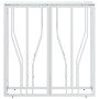 Mesa consola acero inoxidable y vidrio 70x30x70 cm en Mesas auxiliares | Comprar online en Foru.es