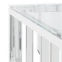 Mesa de centro acero inoxidable y vidrio 80x80x40 cm en Mesas de centro | Comprar online en Foru.es