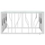 Mesa de centro acero inoxidable y vidrio plateado 80x80x40 cm en Mesas de centro | Comprar online en Foru.es