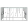 Mesa de centro acero inoxidable y vidrio 100x100x50 cm en Mesas de centro | Comprar online en Foru.es