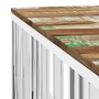 Mesa de centro acero inoxidable y madera reciclada plateado en Mesas de centro | Comprar online en Foru.es