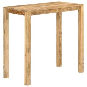 Mesa alta de bar madera maciza de mango 112x55x108 cm en Mesas auxiliares | Comprar online en Foru.es