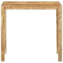 Mesa alta de bar madera maciza de mango 112x55x108 cm en Mesas auxiliares | Comprar online en Foru.es