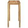 Mesa alta de bar madera maciza de mango 112x55x108 cm en Mesas auxiliares | Comprar online en Foru.es