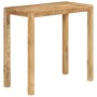 Mesa alta de bar madera maciza de mango 112x55x108 cm en Mesas auxiliares | Comprar online en Foru.es
