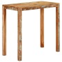Mesa alta de bar madera maciza reciclada 112x55x108 cm en Mesas auxiliares | Comprar online en Foru.es