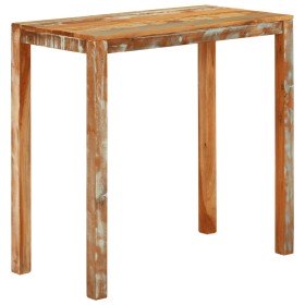 Mesa alta de bar madera maciza reciclada 112x55x108 cm en Mesas auxiliares | Comprar online en Foru.es