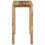 Mesa alta de bar madera maciza reciclada 112x55x108 cm en Mesas auxiliares | Comprar online en Foru.es
