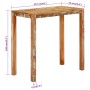 Mesa alta de bar madera maciza reciclada 112x55x108 cm en Mesas auxiliares | Comprar online en Foru.es