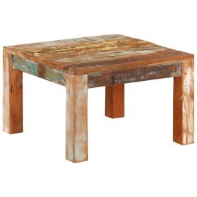 Mesa de centro de madera maciza reciclada 55x55x35 cm en Mesas de centro | Comprar online en Foru.es