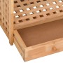 Zapatero con cajón madera maciza nogal 70x27x81 cm en Zapateros y organizadores de calzado | Comprar online en Foru.es
