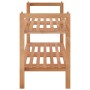 Zapatero de madera maciza nogal 69x27x41 cm en Zapateros y organizadores de calzado | Comprar online en Foru.es