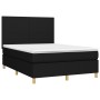 Cama box spring colchón y luces LED tela negro 140x190 cm de vidaXL, Camas y somieres - Ref: Foro24-3135271, Precio: 460,55 €...