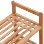 Zapateros madera maciza nogal 2 unidades 69x27x41 cm en Zapateros y organizadores de calzado | Comprar online en Foru.es