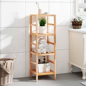 Estantería de baño madera maciza de nogal 35,5x35,5x112,5 cm en Librerías y estanterías | Comprar online en Foru.es