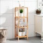 Estantería de baño madera maciza nogal 36x36x112 cm en Librerías y estanterías | Comprar online en Foru.es