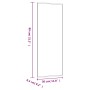 Espejo de pared vidrio rectangular 30x80 cm en Espejos | Comprar online en Foru.es