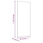 Espejo de pared vidrio rectangular 40x100 cm en Espejos | Comprar online en Foru.es
