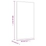Espejo de pared vidrio rectangular 50x100 cm en Espejos | Comprar online en Foru.es