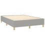 Cama box spring colchón y luces LED tela gris claro 140x190 cm de vidaXL, Camas y somieres - Ref: Foro24-3135669, Precio: 510...