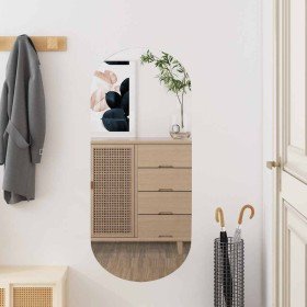 Espejo de pared vidrio ovalado 35x80 cm en Espejos | Comprar online en Foru.es
