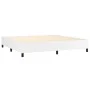 Cama box spring colchón y LED cuero sintético blanco 200x200 cm de vidaXL, Camas y somieres - Ref: Foro24-3135964, Precio: 72...