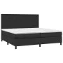 Cama box spring colchón y LED cuero sintético negro 200x200 cm de vidaXL, Camas y somieres - Ref: Foro24-3135963, Precio: 694...