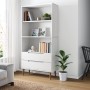 Librería MOLDE madera maciza de pino blanco 85x35x170,5 cm en Librerías y estanterías | Comprar online en Foru.es