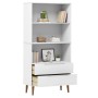 Librería MOLDE madera maciza de pino blanco 85x35x170,5 cm en Librerías y estanterías | Comprar online en Foru.es