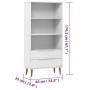 Librería MOLDE madera maciza de pino blanco 85x35x170,5 cm en Librerías y estanterías | Comprar online en Foru.es