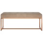 Banco de terciopelo beige 110x36x45 cm en Bancos para recibidores y almacenamiento | Comprar online en Foru.es