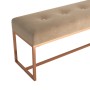 Banco de terciopelo beige 110x36x45 cm en Bancos para recibidores y almacenamiento | Comprar online en Foru.es
