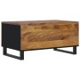 Mesa de centro madera maciza mango y contrachapada 80x50x40 cm en Mesas de centro | Comprar online en Foru.es
