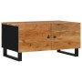 Mesa de centro madera maciza acacia y contrachapada 80x50x40 cm en Mesas de centro | Comprar online en Foru.es