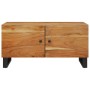 Mesa de centro madera maciza acacia y contrachapada 80x50x40 cm en Mesas de centro | Comprar online en Foru.es