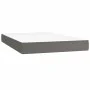 Cama box spring colchón y LED cuero sintético gris 120x200 cm de vidaXL, Camas y somieres - Ref: Foro24-3135937, Precio: 447,...