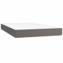 Cama box spring colchón y LED cuero sintético gris 120x200 cm de vidaXL, Camas y somieres - Ref: Foro24-3135937, Precio: 431,...