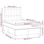 Cama box spring colchón y LED cuero sintético gris 120x200 cm de vidaXL, Camas y somieres - Ref: Foro24-3135937, Precio: 447,...