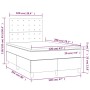 Cama box spring colchón y LED cuero sintético gris 120x200 cm de vidaXL, Camas y somieres - Ref: Foro24-3135937, Precio: 431,...