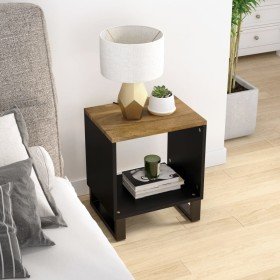 Mesa de centro madera maciza mango y contrachapada 40x31x46 cm en Mesas de centro | Comprar online en Foru.es