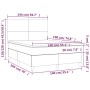 Cama box spring colchón y LED cuero sintético negro 140x190 cm de vidaXL, Camas y somieres - Ref: Foro24-3135819, Precio: 510...