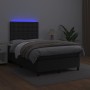 Cama box spring colchón y LED cuero sintético negro 120x200 cm de vidaXL, Camas y somieres - Ref: Foro24-3135933, Precio: 402...
