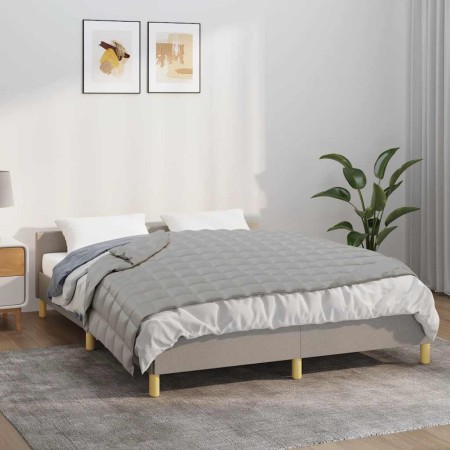Manta con peso tela gris 150x200 cm 11 kg en Ropa de cama | Comprar online en Foru.es