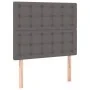 Cama box spring y colchón LED cuero sintético gris 90x200 cm de vidaXL, Camas y somieres - Ref: Foro24-3135925, Precio: 353,1...